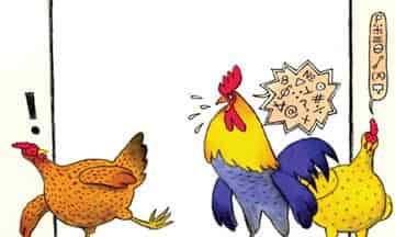 胆小鬼花母鸡 胆小鬼花母鸡