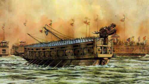 朝鲜龟船的由来，龟船铁甲的史料记载