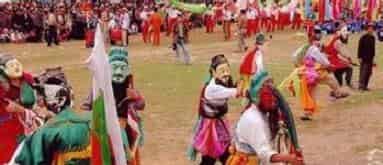 土族节日，土族的纳顿节由几部分组成