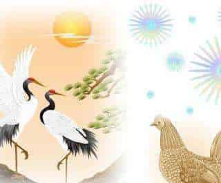 羡慕仙鹤的花母鸡 羡慕仙鹤的花母鸡