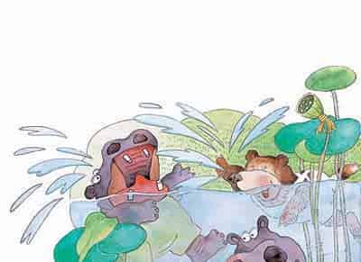 小熊的屁股没有了