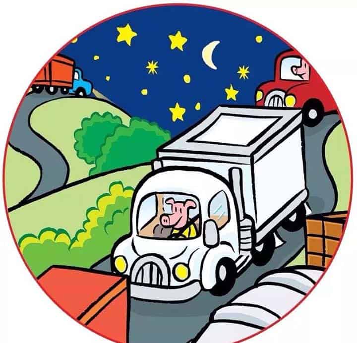 小猪们在开车（车轮上的小猪）