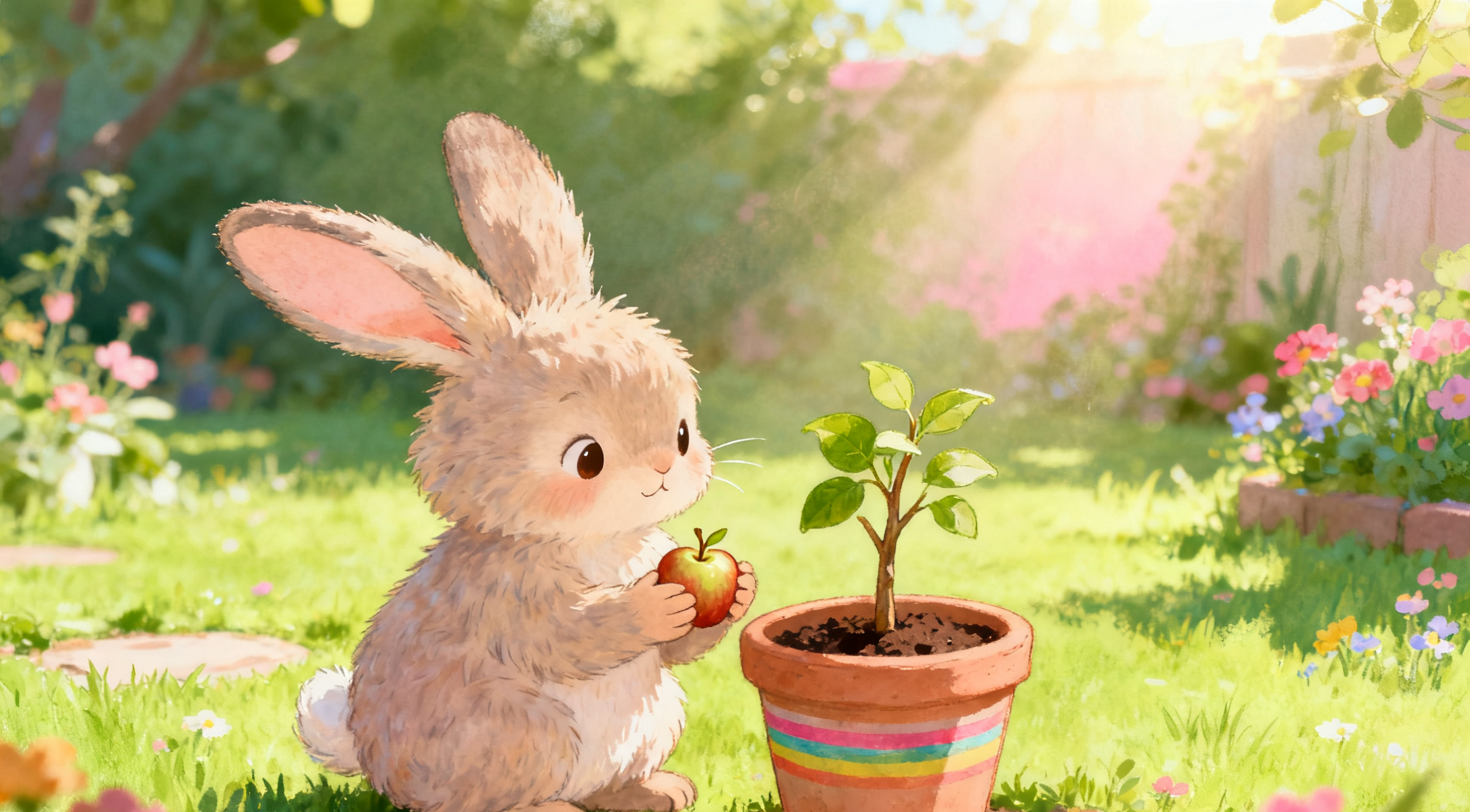 小兔子种苹果 小兔子种苹果