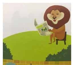 爱读报的狮子