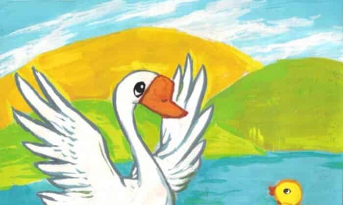 大白鹅和小黄鸭 大白鹅和小黄鸭