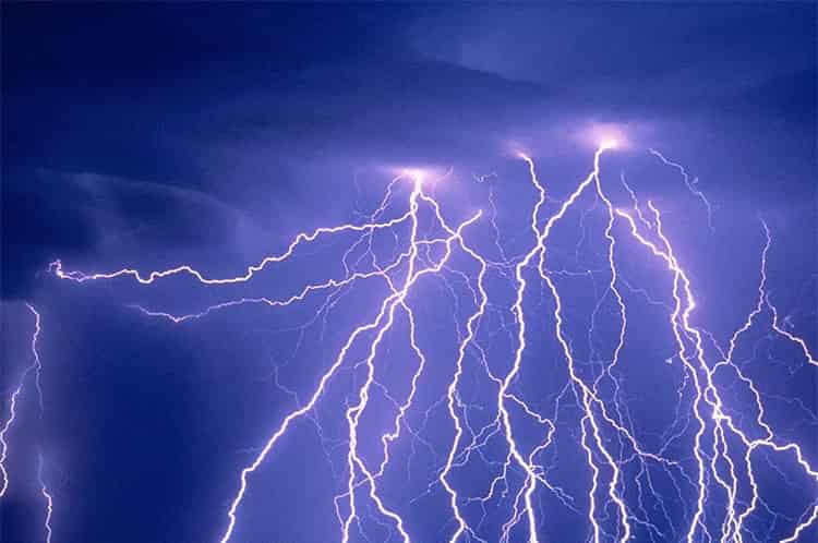 雷电到来的时候