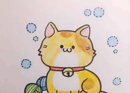 会变颜色的小花猫