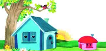 红房子 蓝房子 红房子 蓝房子