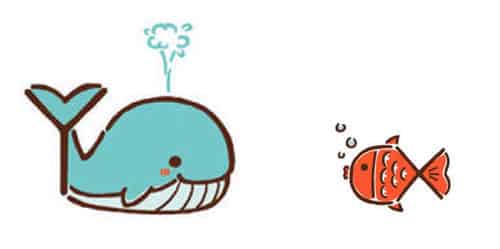 鲸鱼和小鱼 鲸鱼和小鱼