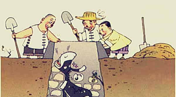 走出枯井（枯井中的驴子）