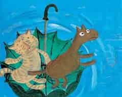 住在地毯下面的老虎和马