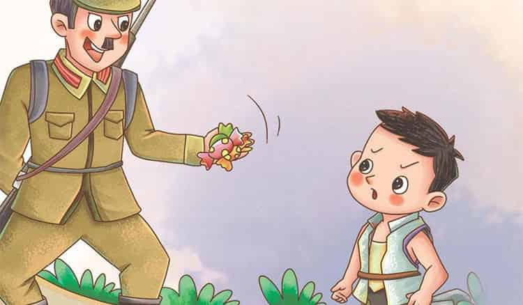 烈火中的小英雄