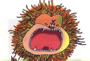 一千颗牙齿的大头狮子