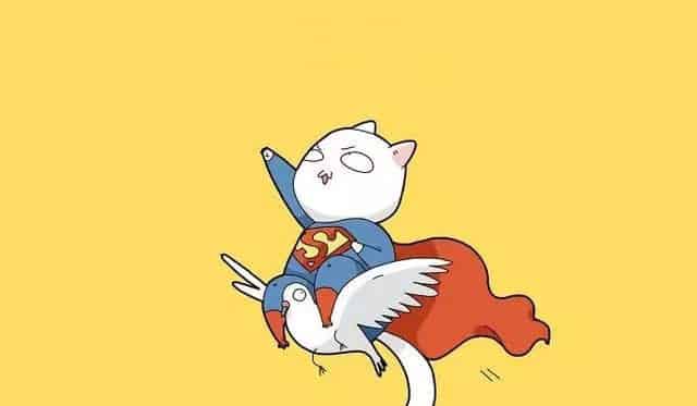 山猫飞过小镇上空