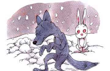 玩雪的兔子 玩雪的兔子