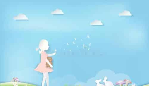 小白兔与蒲公英仙子 小白兔与蒲公英仙子