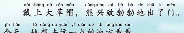 熊的草帽 熊的草帽