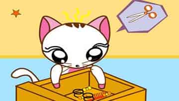 剪胡须的小花猫 剪胡须的小花猫