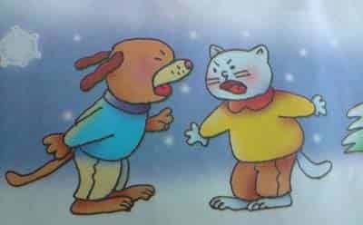 小花猫和小黄狗