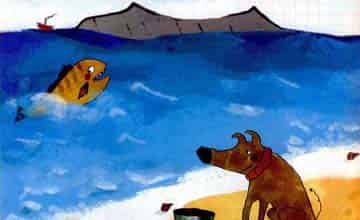 小狗在沙滩上 小狗在沙滩上