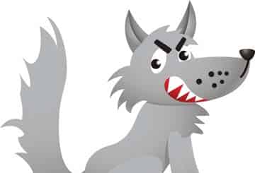 黑狼、黑狼太太和小黑狼