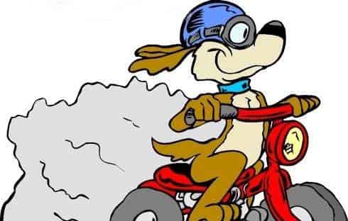 小狼的红色小车