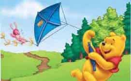 小熊放风筝 小熊放风筝