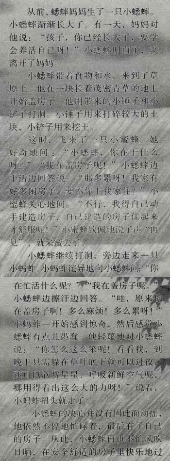 小蟋蟀盖房子
