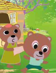 小熊洗脸 小熊洗脸