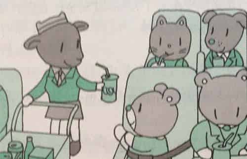 小熊乘飞机 小熊乘飞机