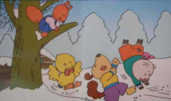 小动物扫雪的故事:雪中小路 小动物扫雪的故事:雪中小路